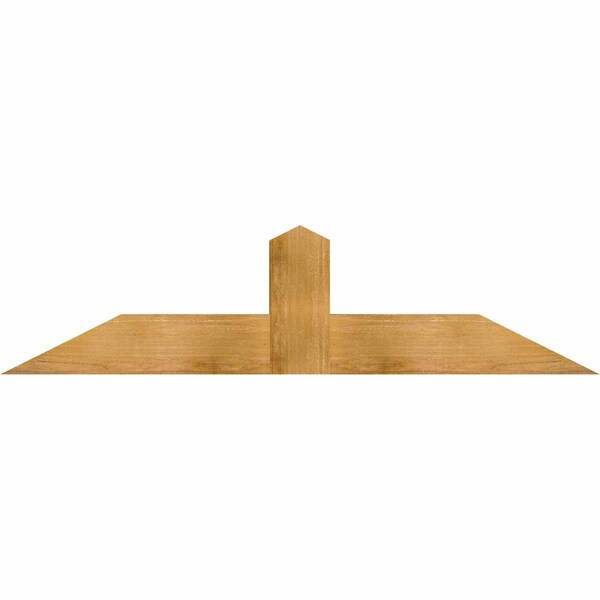 Ekena Millwork Portland Rough Sawn Timber Gable Bracket, Western Red Cedar, 60"W x 15"H x 6"D x 6"F, 6/12 Pitch GBW060X15X0606POR00RWR - main